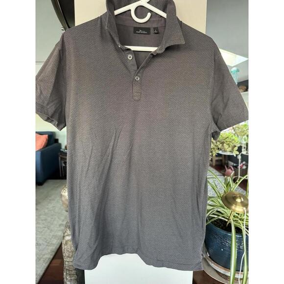 Mens Marc Anthony sz L Polo Shirt sh sleeve gray - Picture 2 of 3